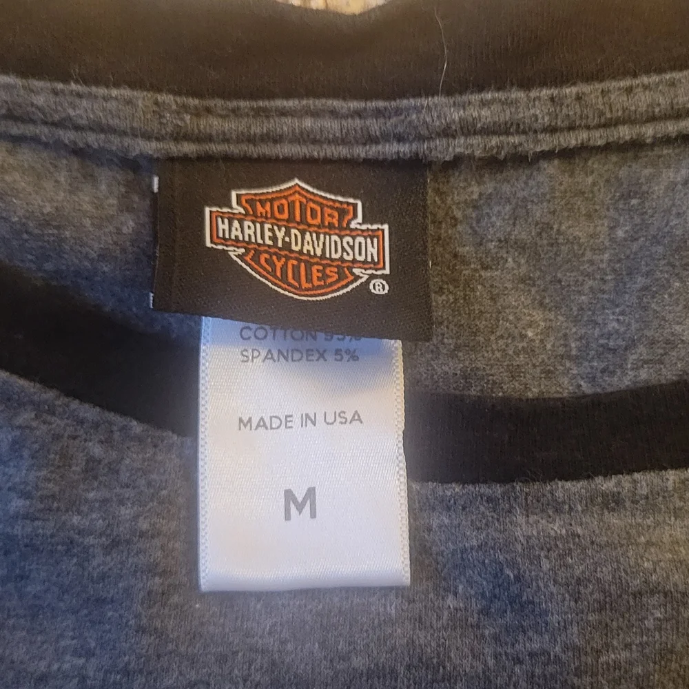 Harley-Davidson Women's Gray Long Sleeve Shirt - Picture 4 of 4